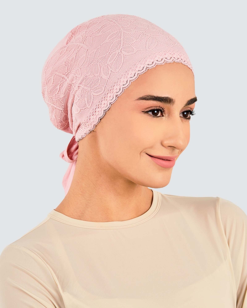 Image of INNER TIE-BACK FLEUR LACE - DUSTY PINK