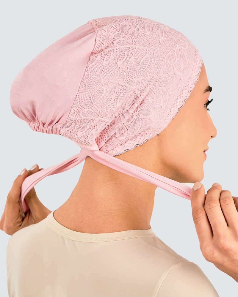 Image of INNER TIE-BACK FLEUR LACE - DUSTY PINK