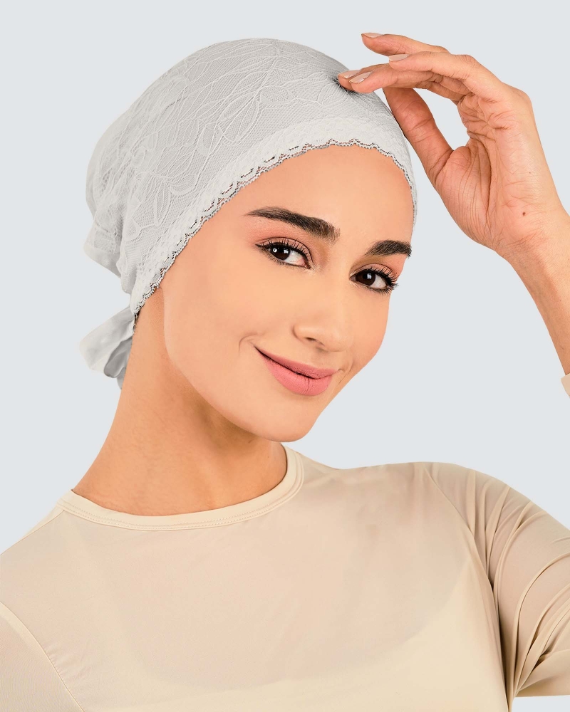 Image of INNER TIE-BACK FLEUR LACE - GREY