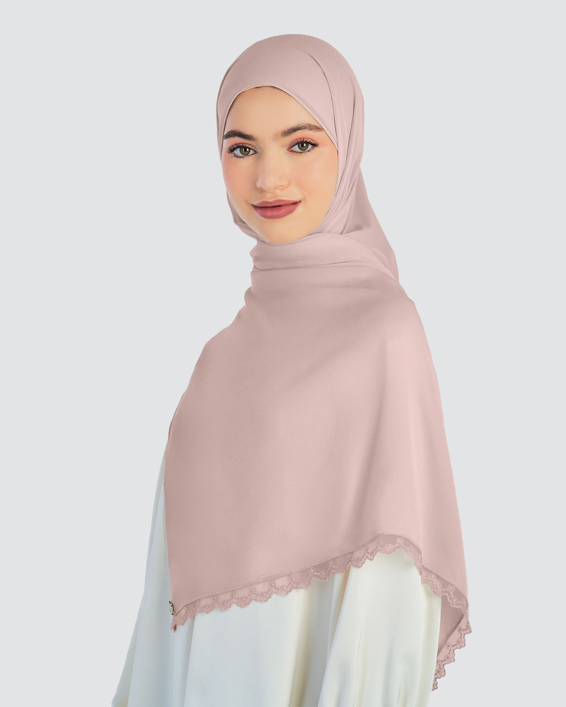 Image of JUWITA LACE SHAWL - TULIP