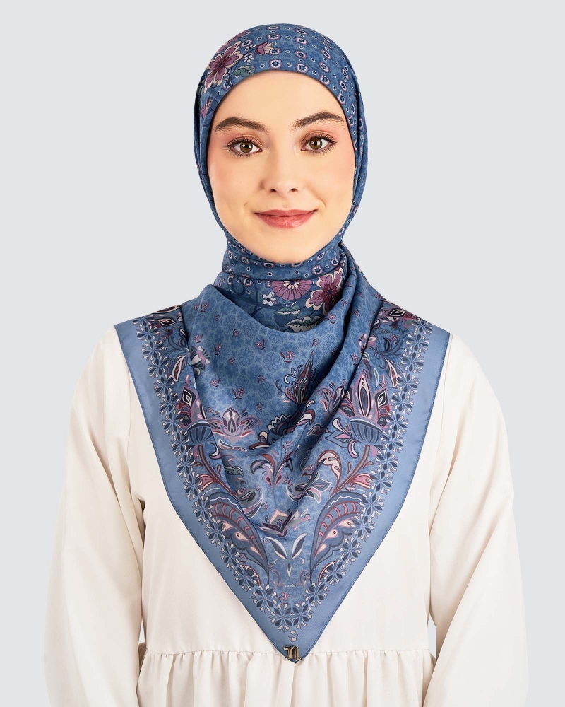 Image of LAKARAN COTTON VOILE SQUARE - CHANDRA