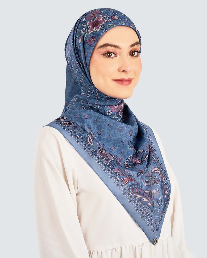 Image of LAKARAN COTTON VOILE SQUARE - CHANDRA