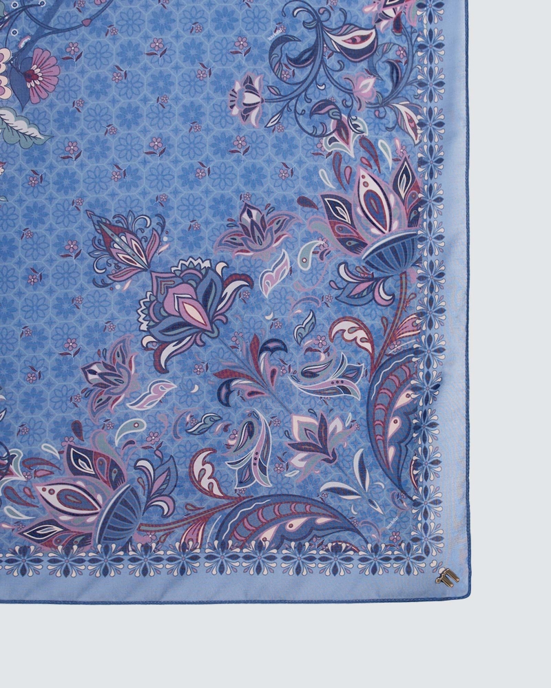 Image of LAKARAN COTTON VOILE SQUARE - CHANDRA