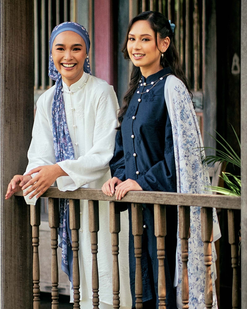 Image of LEDANG KURUNG SET - NAVY