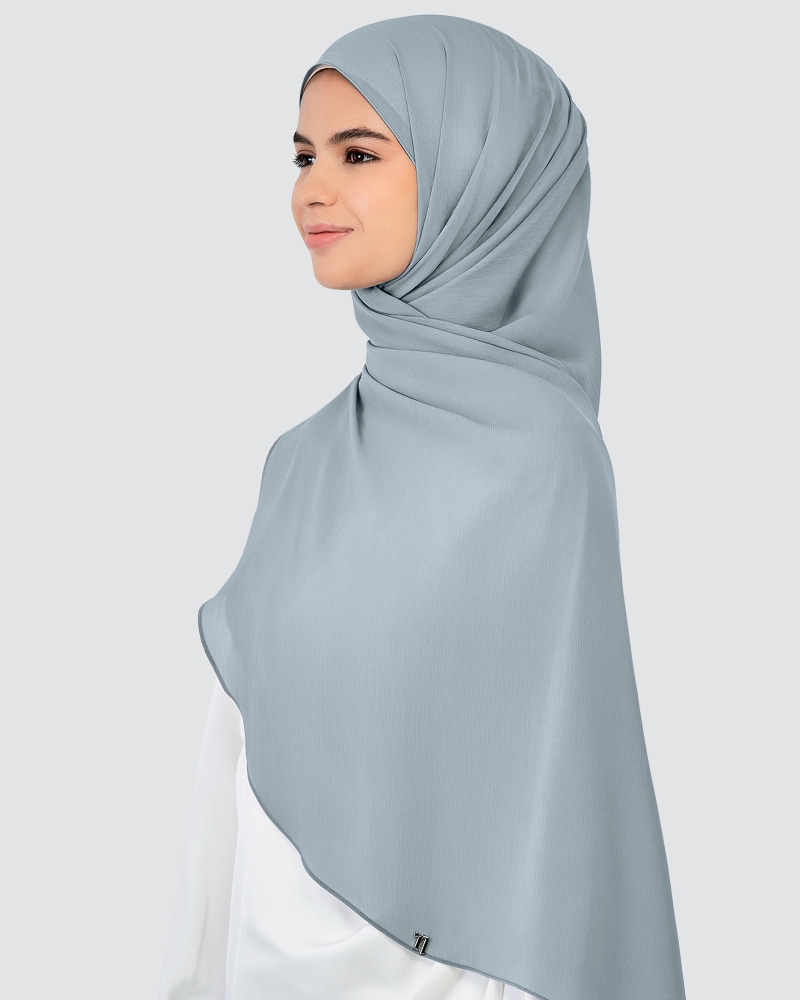 Image of LINIA LINE CHIFFON SHAWL - MINERAL