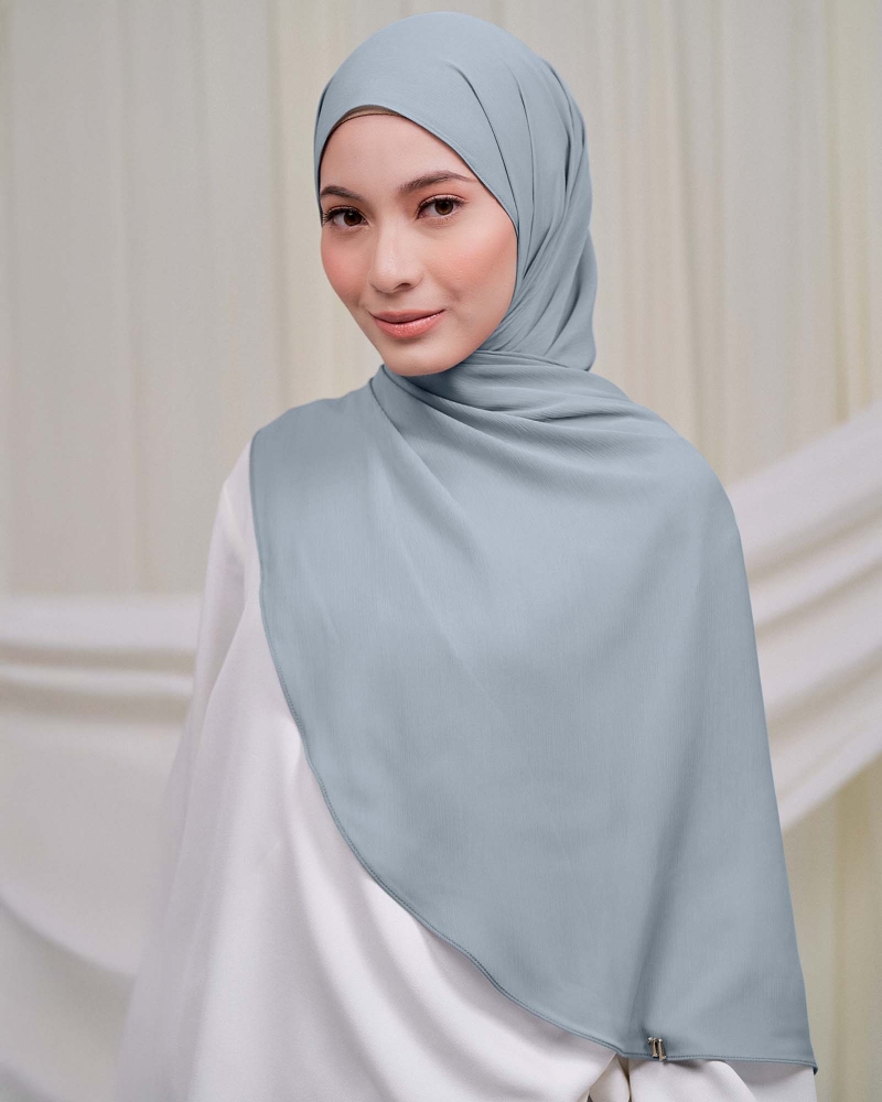 Image of LINIA LINE CHIFFON SHAWL - MINERAL