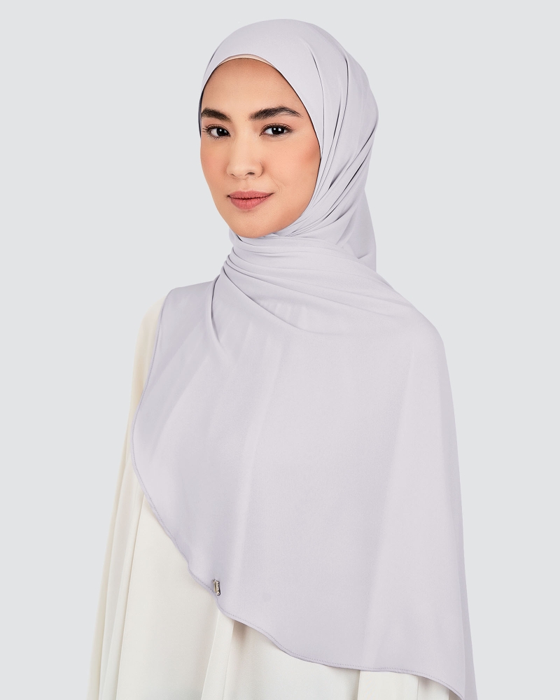 Image of LONG CHIFFON SHAWL - MORNING GLORY