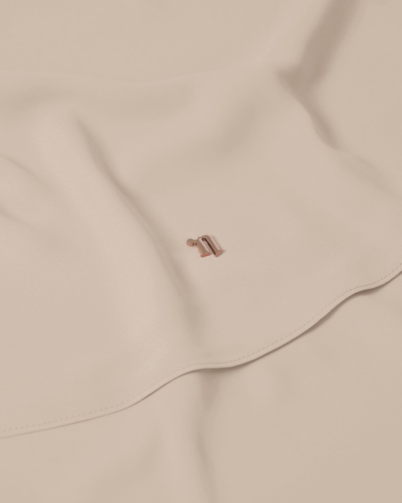 Image of LONG CHIFFON SHAWL - PECAN