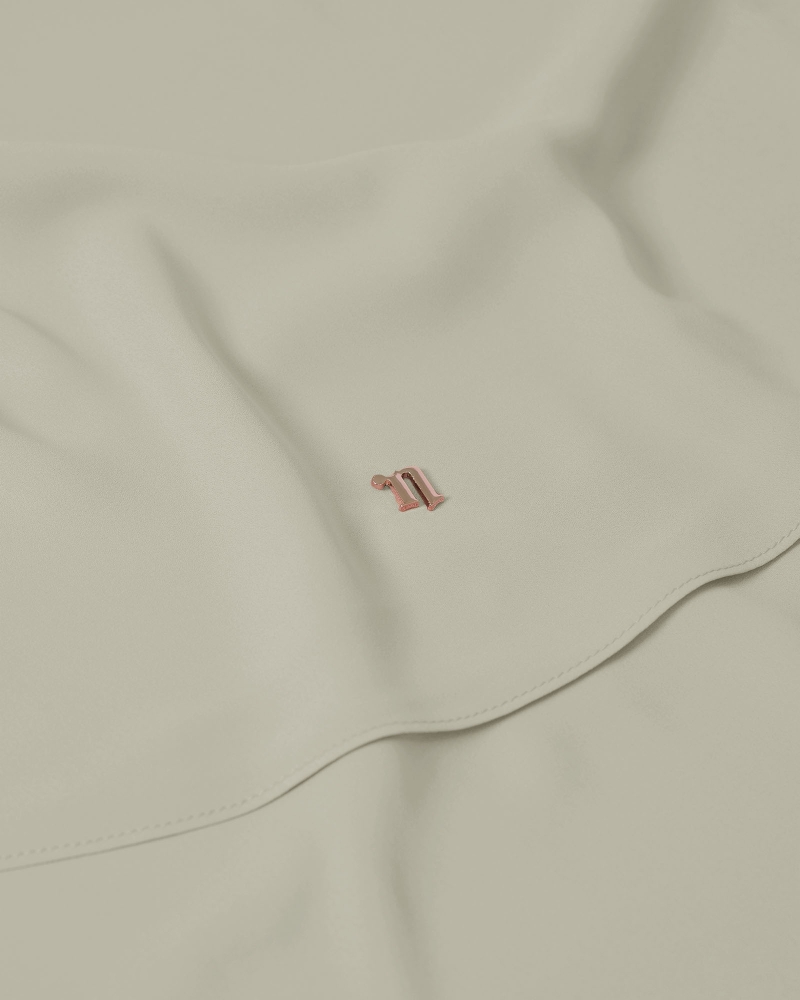 Image of LONG CHIFFON SHAWL - STONE