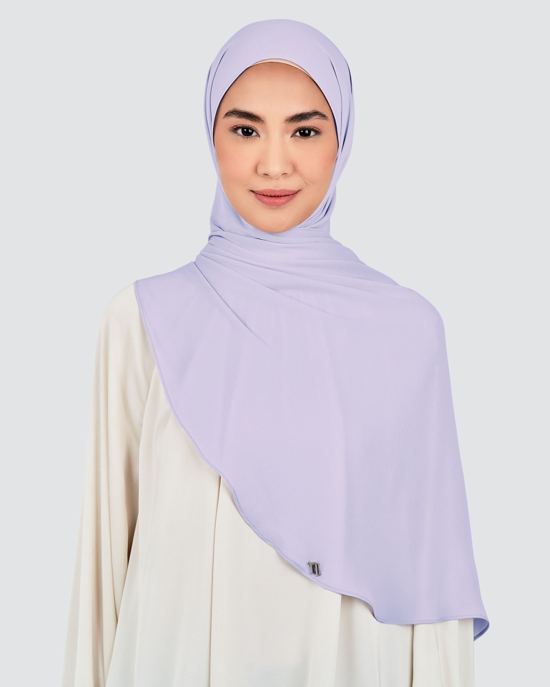 Image of LONG CHIFFON SHAWL - WISTERIA