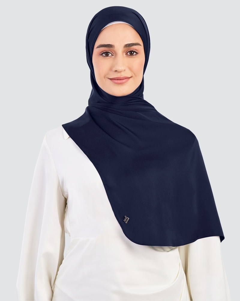 Image of LUNA SATIN SHAWL - NAUTICAL