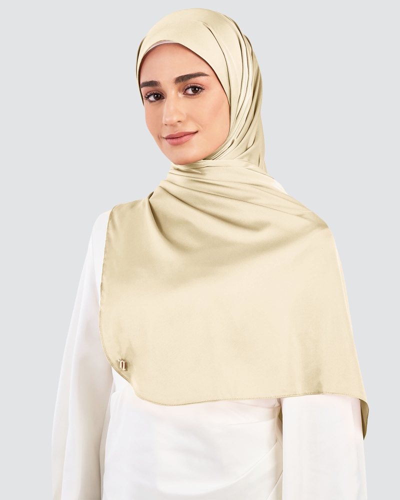 LUNA SATIN SHAWL - SAHARA