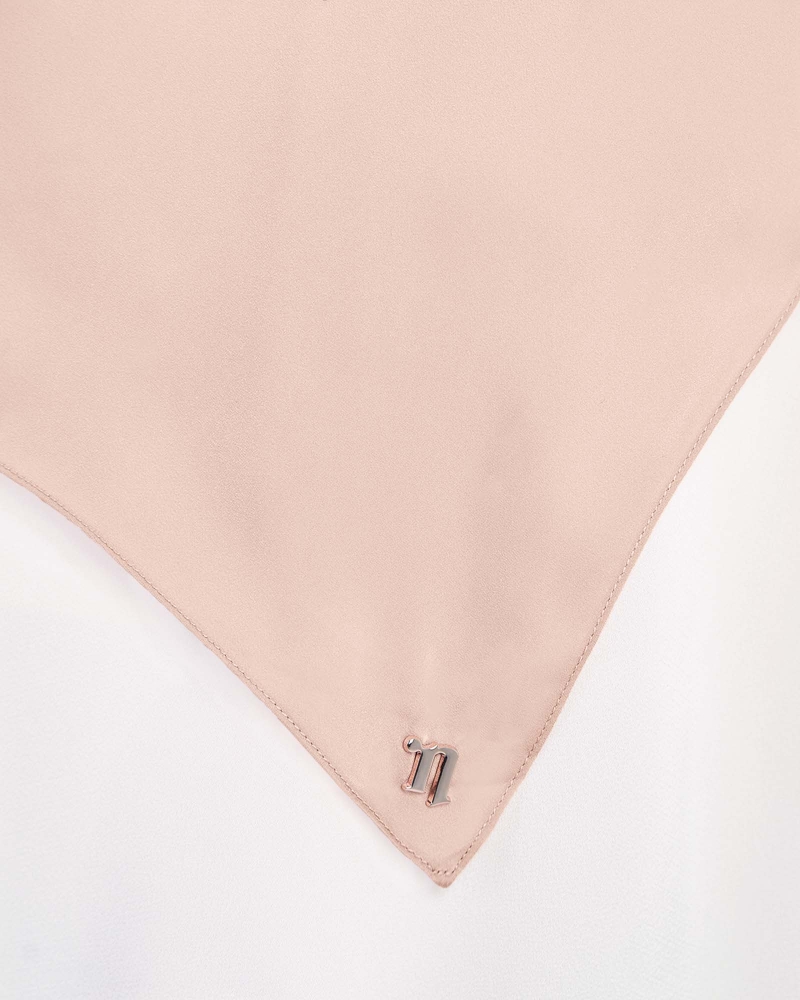 Image of MARISA MATTE SATIN SHAWL - LOTUS