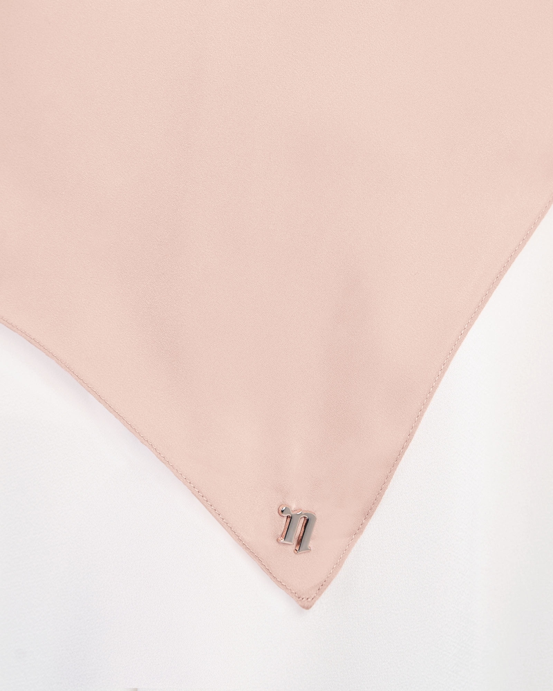 Image of MARISA MATTE SATIN SQUARE - LOTUS