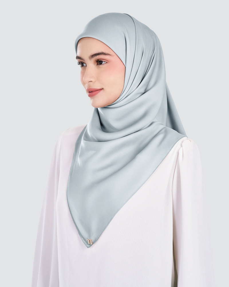 Image of MARISA MATTE SATIN SQUARE - SURF
