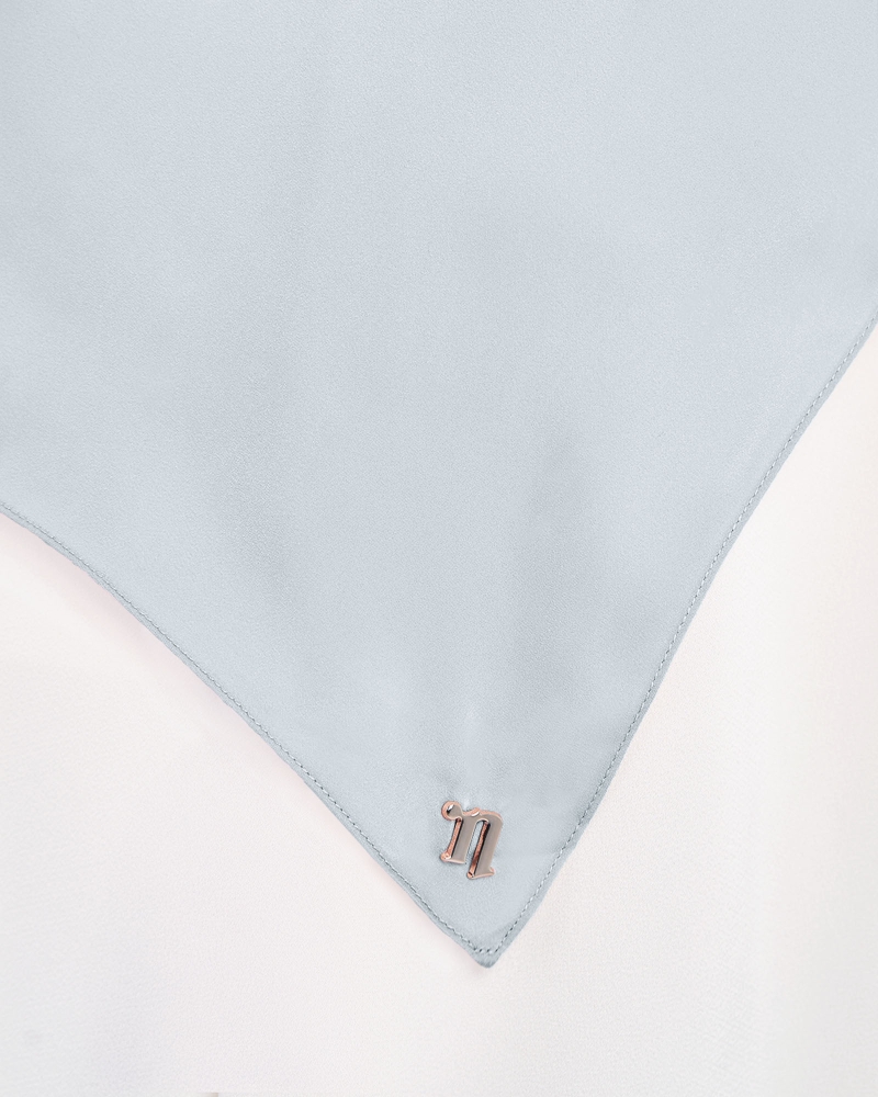Image of MARISA MATTE SATIN SQUARE - SURF