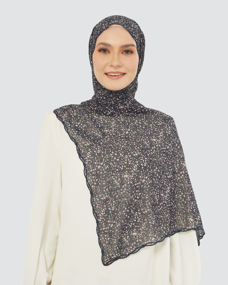 Image of MELUR EMBROIDERED SHAWL - MYSTIC