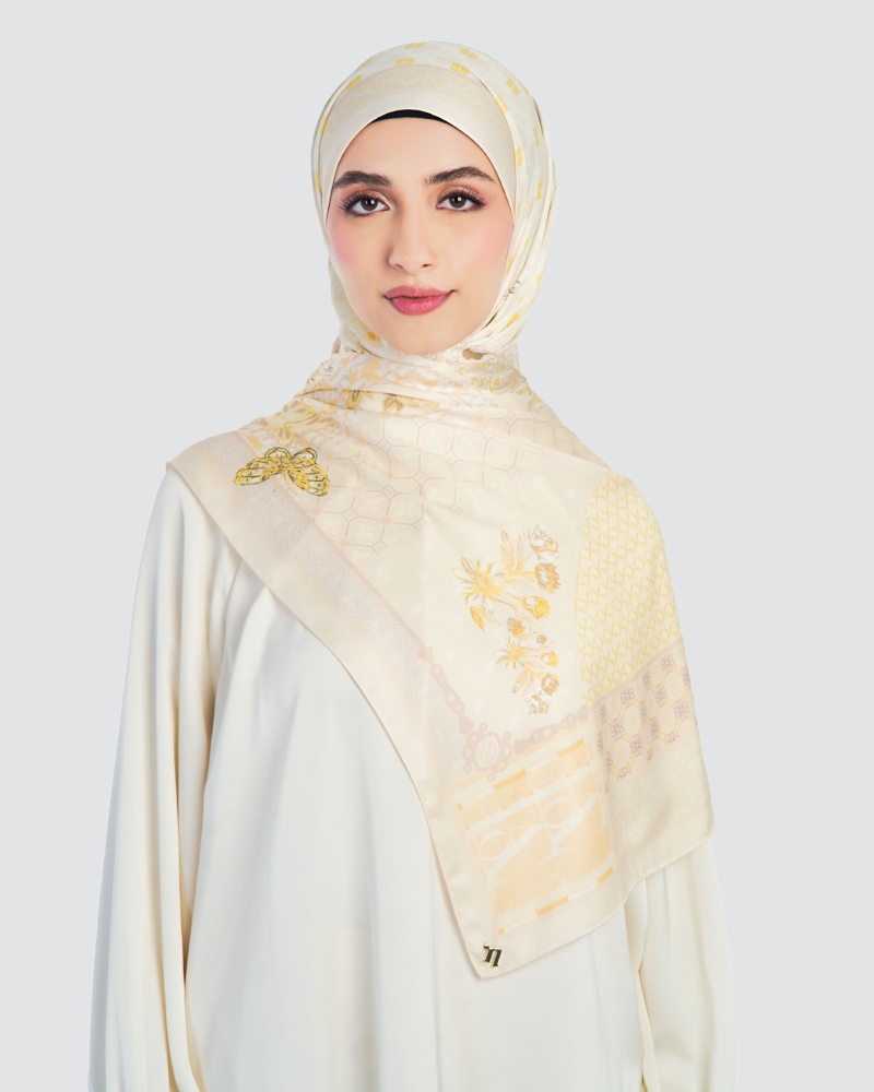 Image of MEMORI KITA SHAWL - BUTTER