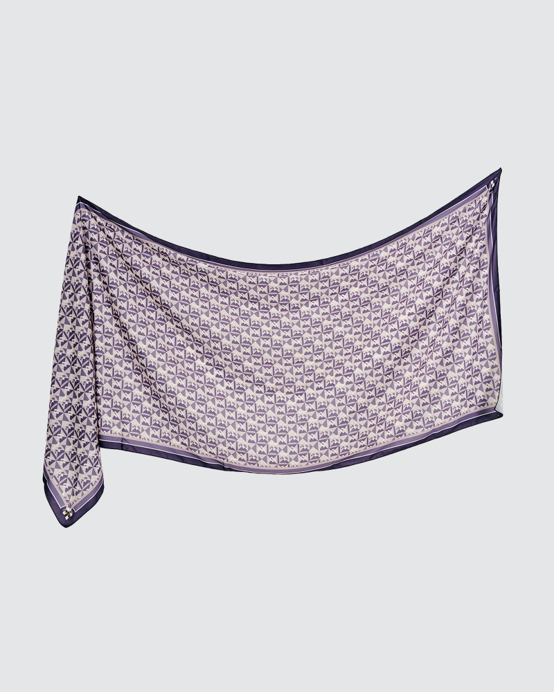 MONOGRAM ORIGAMI SHAWL - HARBOR