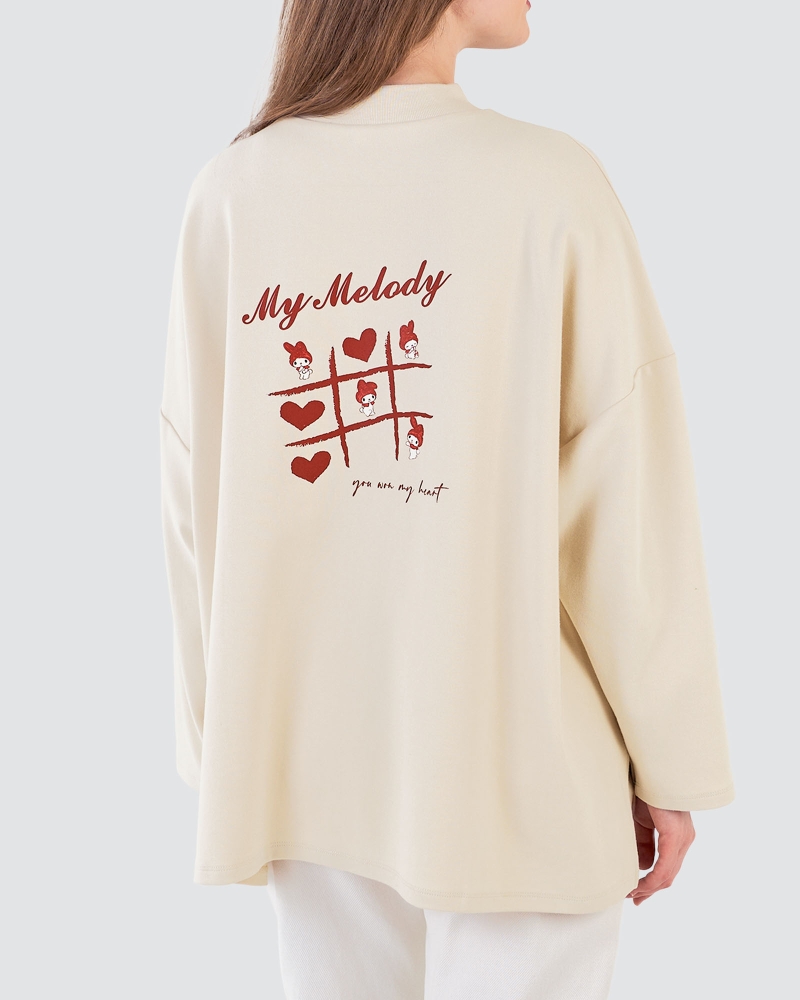 Image of MY MELODY X NAELOFAR DREAMY JUMPER T - VELVETINE