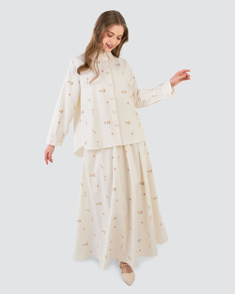 Image of MY MELODY X NAELOFAR JOY TOP - LINEN/MARSHMALLOW