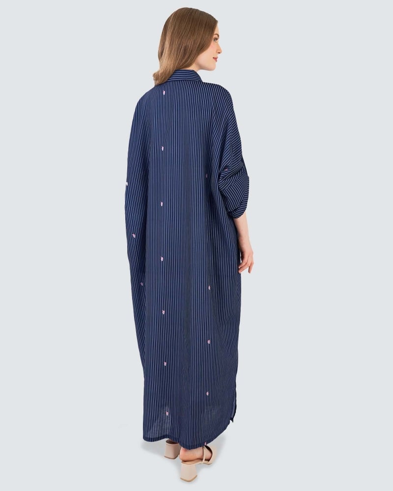 Image of MY MELODY X NAELOFAR LINEN SHIRT DRESS - DEWBERRY