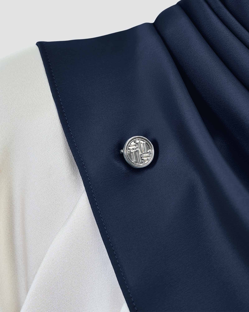 Image of N MONOGRAM ICON PIN - SILVER