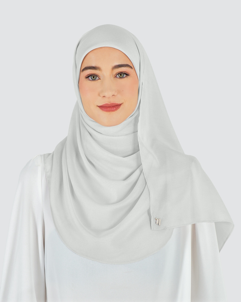 Image of NITA BAWAL SHAWL - SILVER
