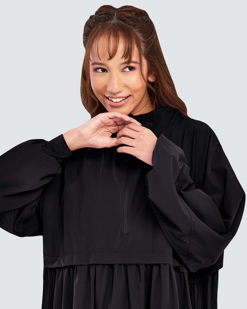 Image of nPOWER BALLOON PARKA - BLACK