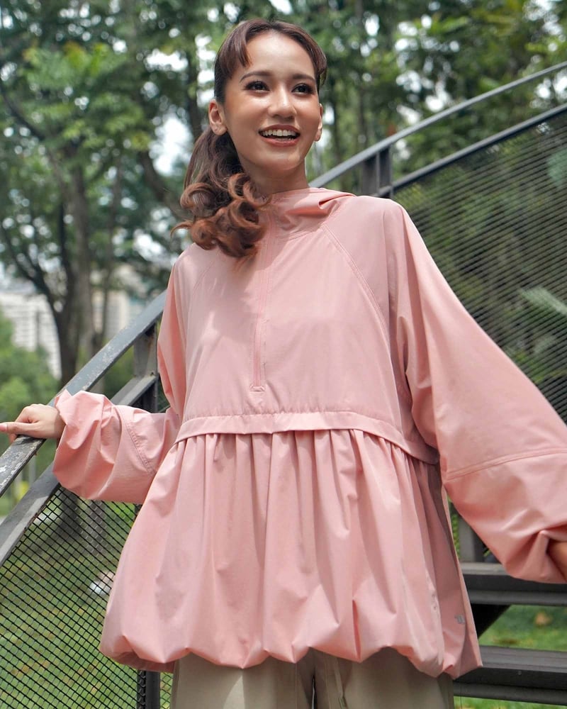 nPOWER BALLOON PARKA - BLUSH