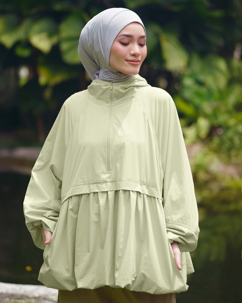 nPOWER BALLOON PARKA - GREEN TEA