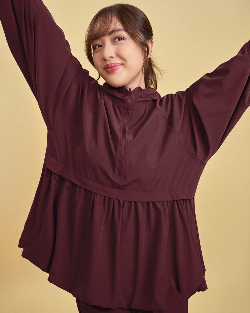 nPOWER BALLOON PARKA - RUBY