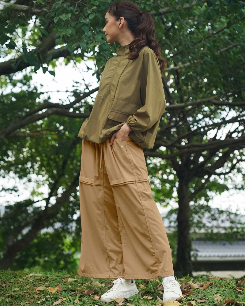 nPOWER DRAWSTRING PANTS - ALMOND