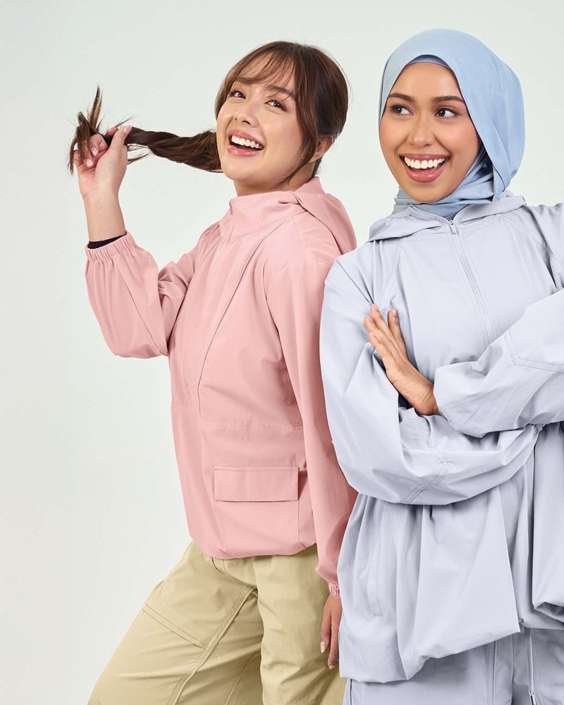 nPOWER DRAWSTRING PARKA - BLUSH