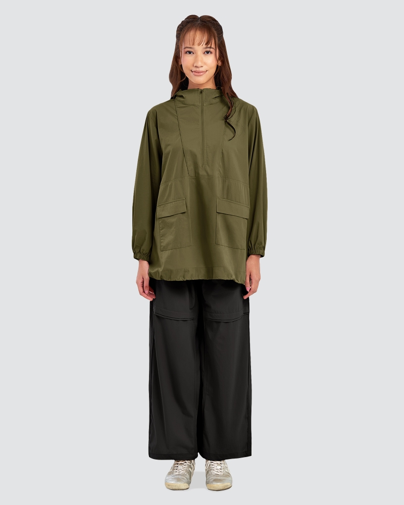 Image of nPOWER DRAWSTRING PARKA - SEAWEED