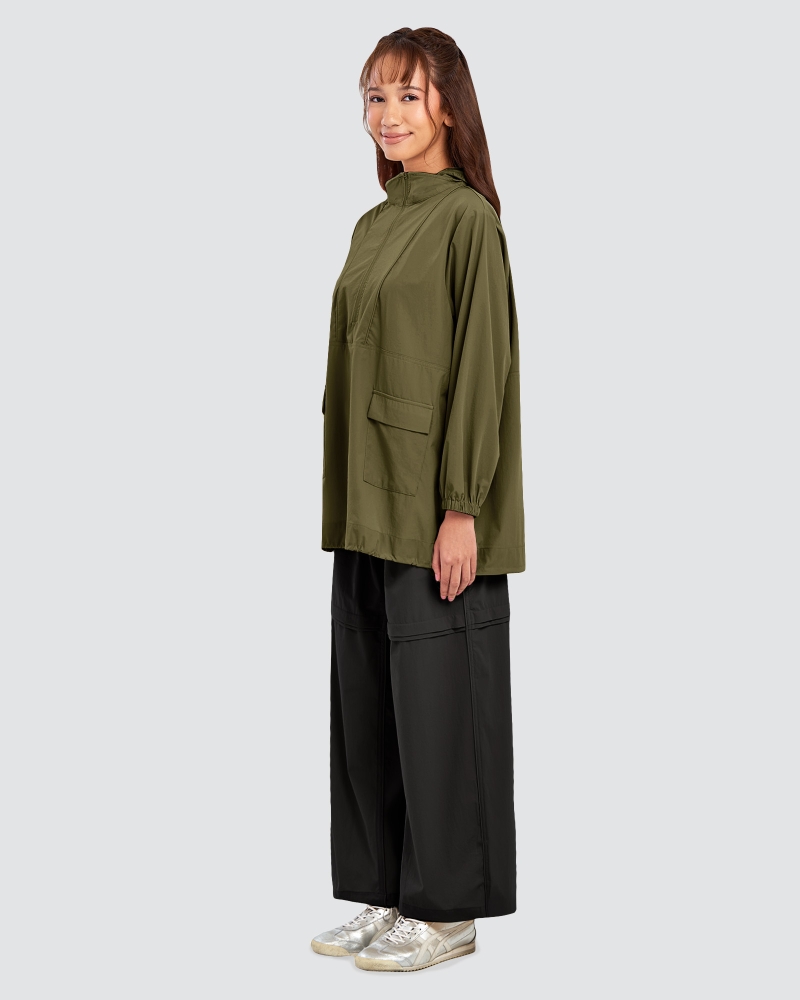 Image of nPOWER DRAWSTRING PARKA - SEAWEED