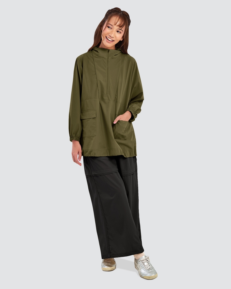 Image of nPOWER DRAWSTRING PARKA - SEAWEED