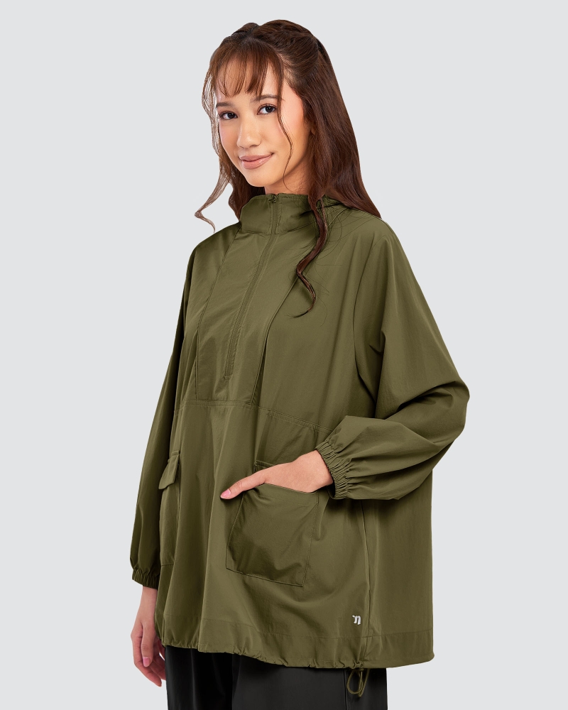Image of nPOWER DRAWSTRING PARKA - SEAWEED