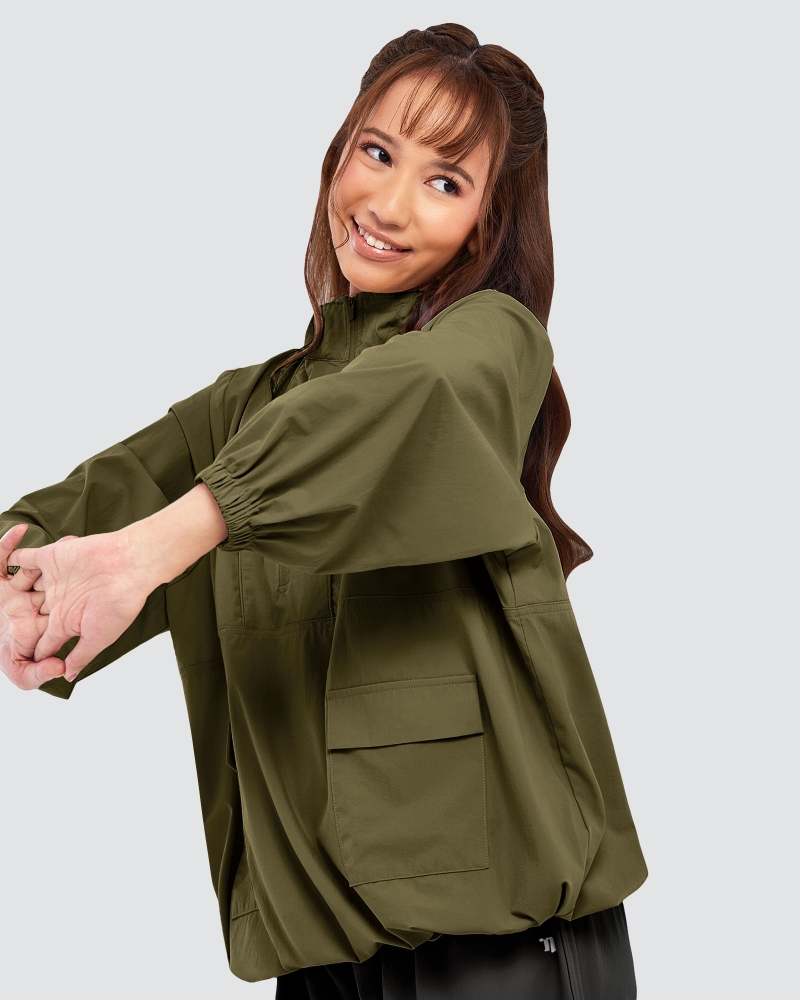 Image of nPOWER DRAWSTRING PARKA - SEAWEED