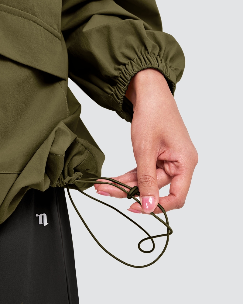 Image of nPOWER DRAWSTRING PARKA - SEAWEED