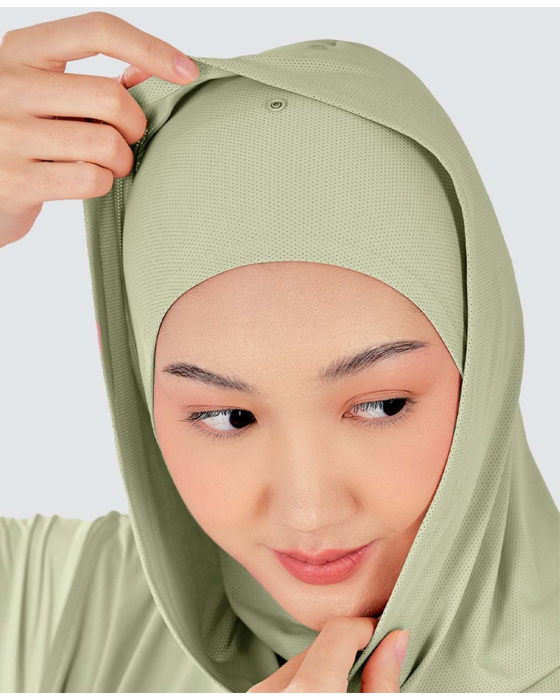 Image of nPOWER HOODIE VEST HIJAB - MEADOW