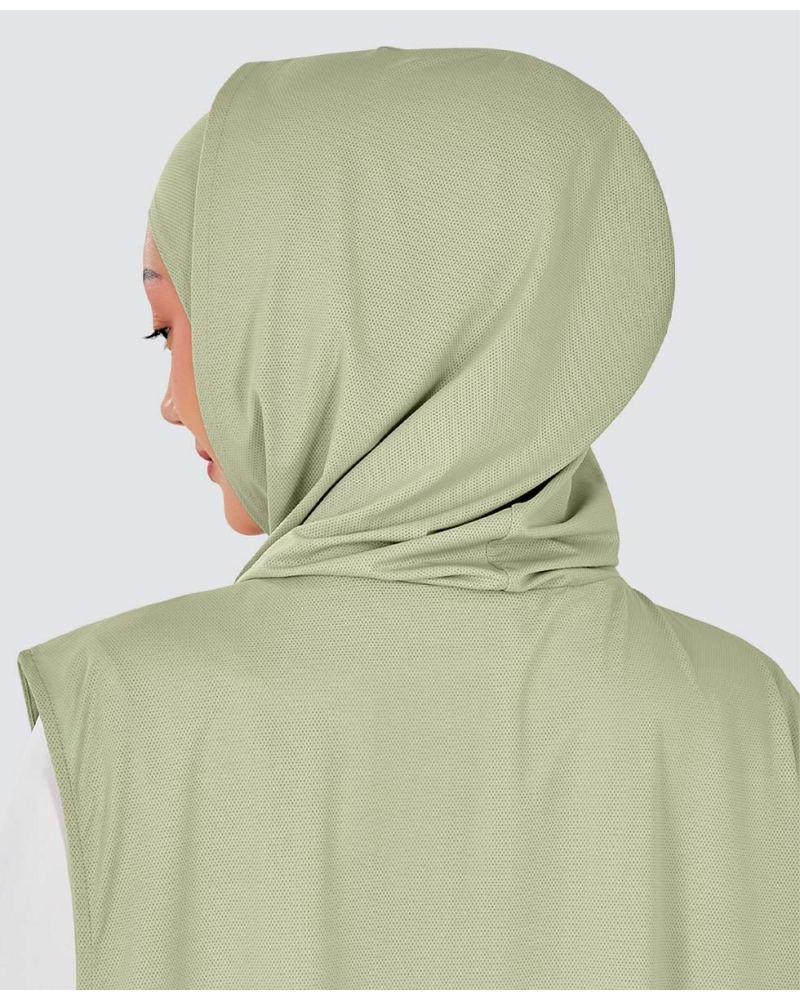 Image of nPOWER HOODIE VEST HIJAB - MEADOW