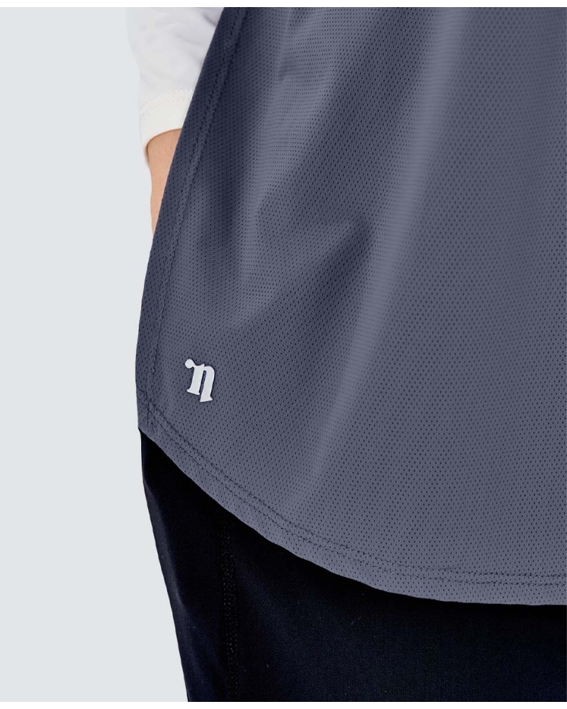 Image of nPOWER HOODIE VEST HIJAB - STEEL BLUE