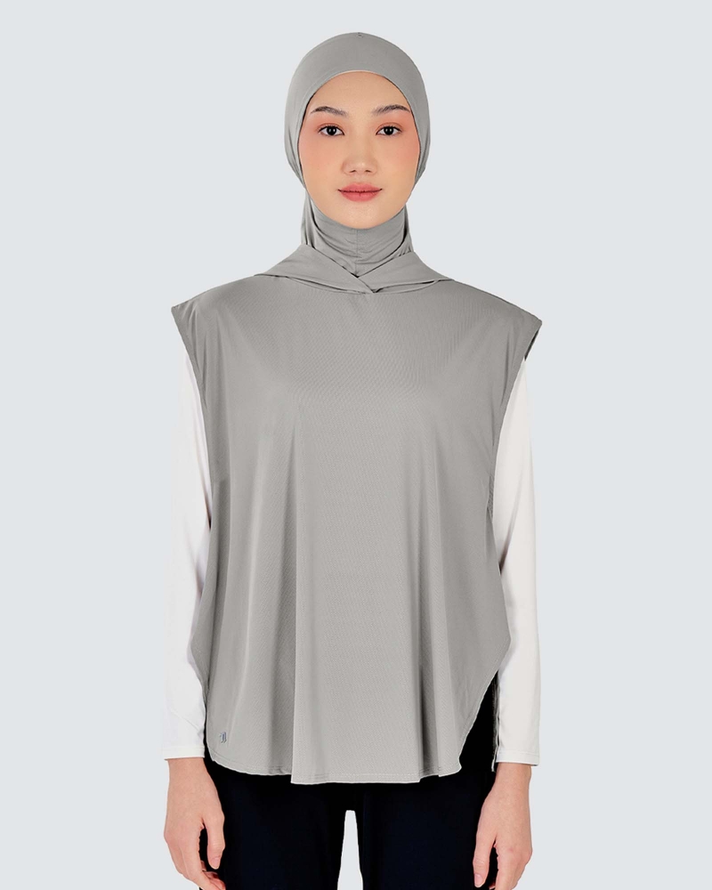 Image of nPOWER HOODIE VEST HIJAB - WILLOW