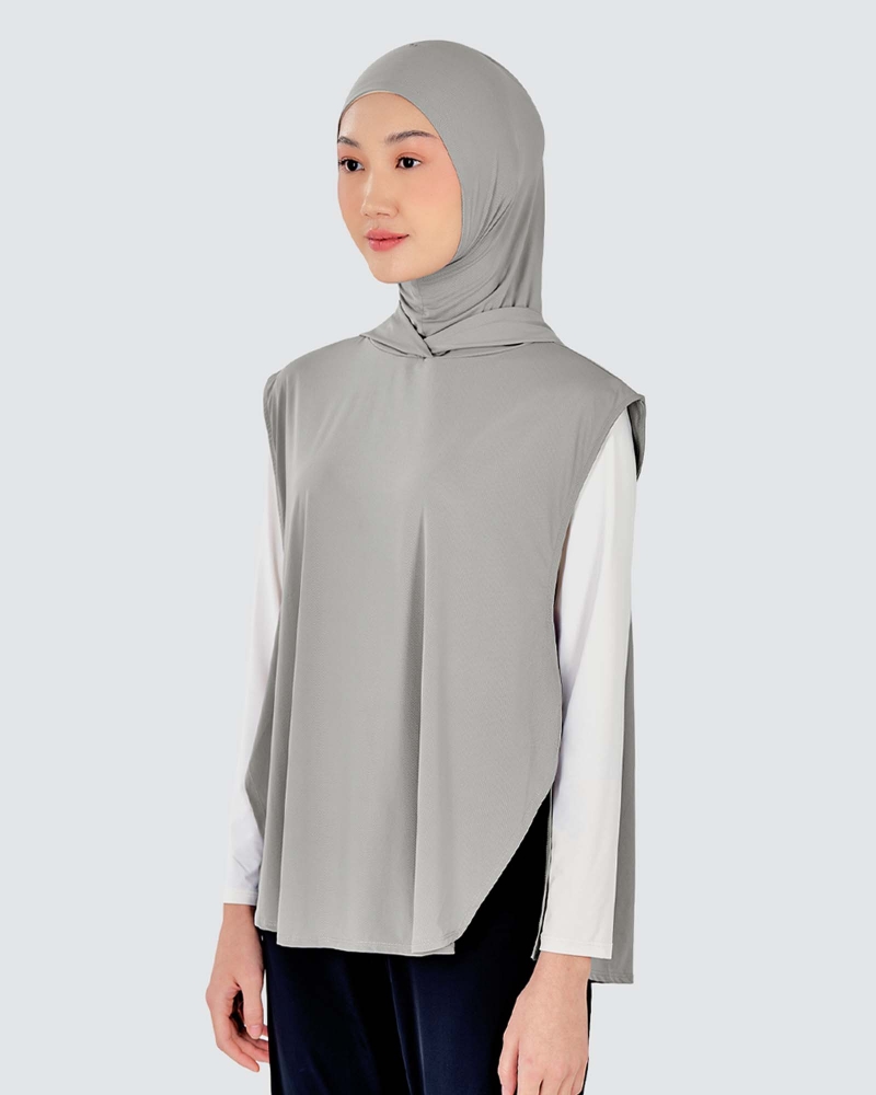 Image of nPOWER HOODIE VEST HIJAB - WILLOW