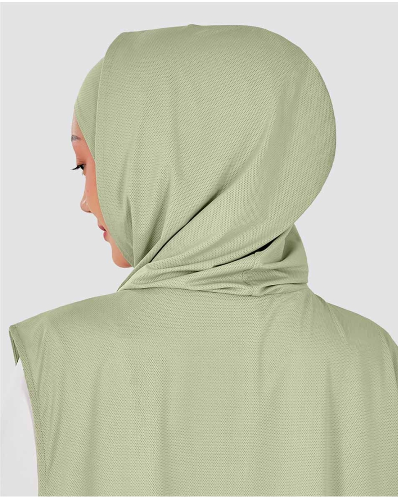 Image of nPOWER HOODIE VEST HIJAB MAXI - MEADOW