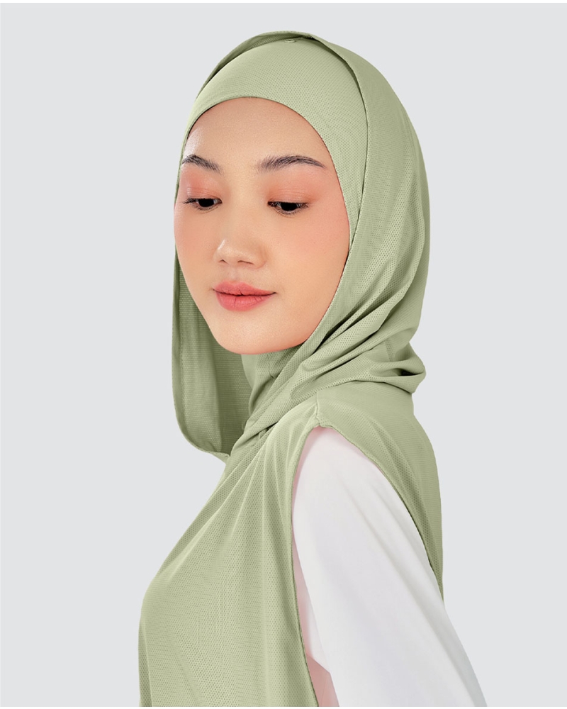 Image of nPOWER HOODIE VEST HIJAB MAXI - MEADOW