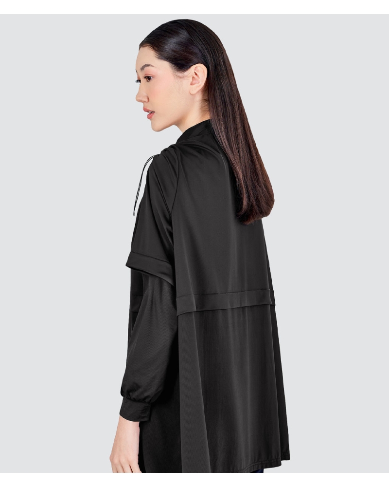 Image of nPOWER MODEST SWIM ZIP TOP - METEORITE