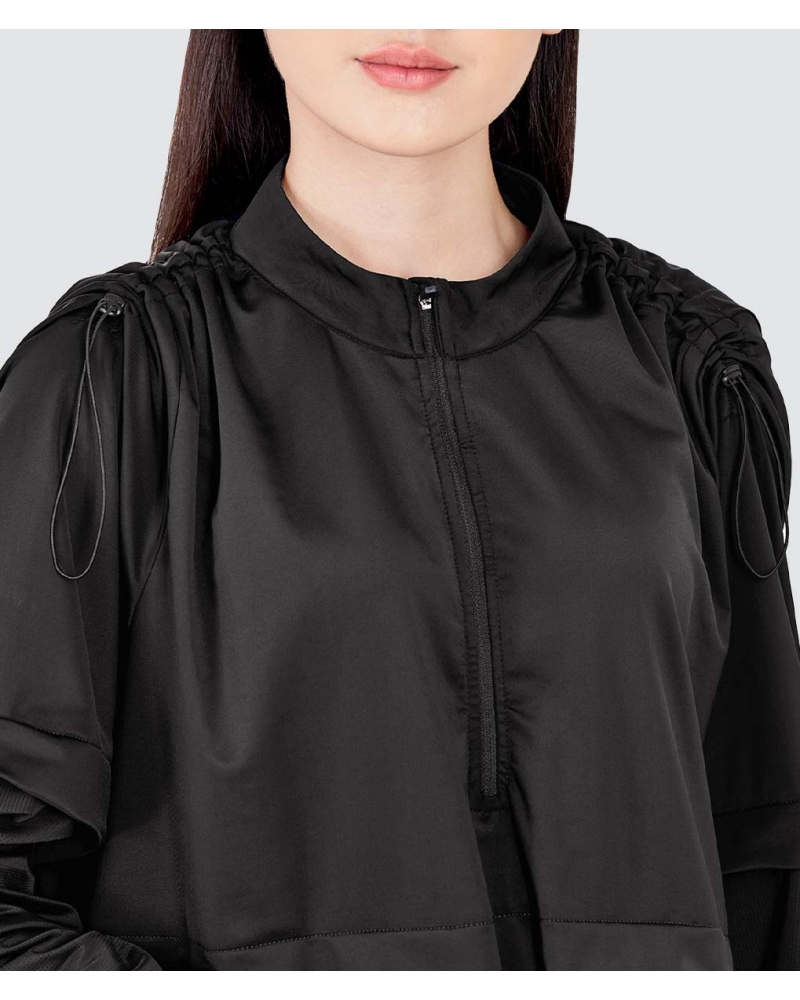 Image of nPOWER MODEST SWIM ZIP TOP - METEORITE