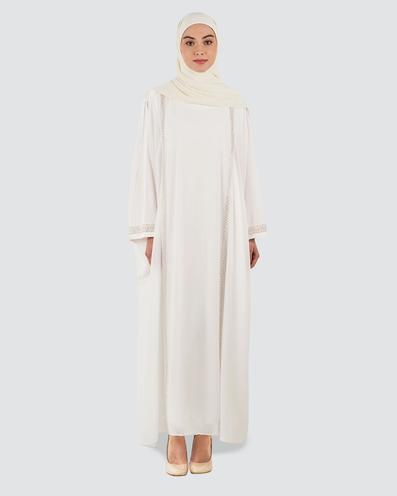 Image of NYLA ABAYA - WHITE